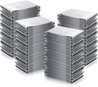 100 Pack 2 Size Silver Mylar Thermal Survival Blankets for Outdoors Camping Hiking First Aid Adult Kid