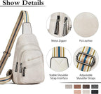 Sling Bag Crossbody Bags for Women Small Cross Body Bag Fanny Packs Chest Sling Purse for Daily Travel Leisure Sport