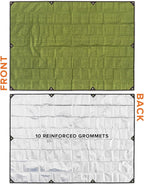 Arcturus XL Heavy Duty Survival Blanket – Insulated Reflective Thermal Camping Tarp - 8.5 FT x 12 FT (Olive Green)