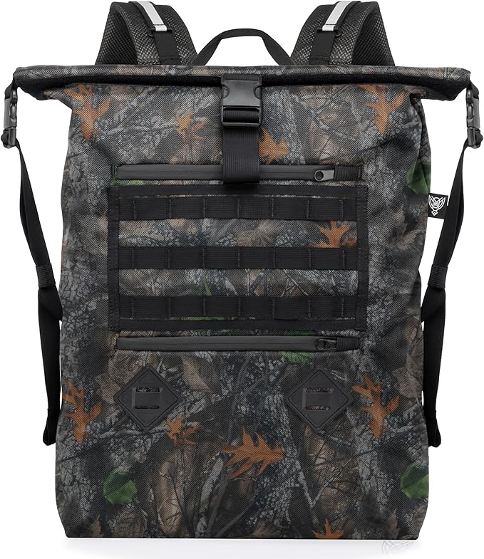 Xtreme Sight Line ~ AQUA RT ~ Large Water-Proof Faraday Backpack for Laptops, Tablets, and Mid-Size Electronics ~ Tracking/Hacking Defense ~ Backwoods Camo