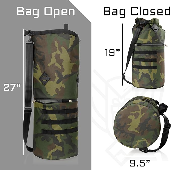 Xtreme Sight Line ~ AQUA RT Faraday Dry Bag~ Water-Proof Faraday Dry Bag for Laptops, Tablets, and Mid-Size Electronics ~ Tracking/Hacking Defense ~ Woodland Camo