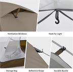 Naturehike Cloud River 2 Person 3 Person Backpacking Tent, Waterproof 2 Person 3 Person Tents for Camping, Double Layer Camping Tent