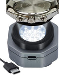 CoolFire (The Original) - USB-C UV Free Solar Watch Fast Charger for All Eco Solar Watches. Safe 24/7 Charging (No 8H Timer Needed). Reloj Hombre Solar Charger. Fits G-Shock, Citizen, Seiko, Garmin SV