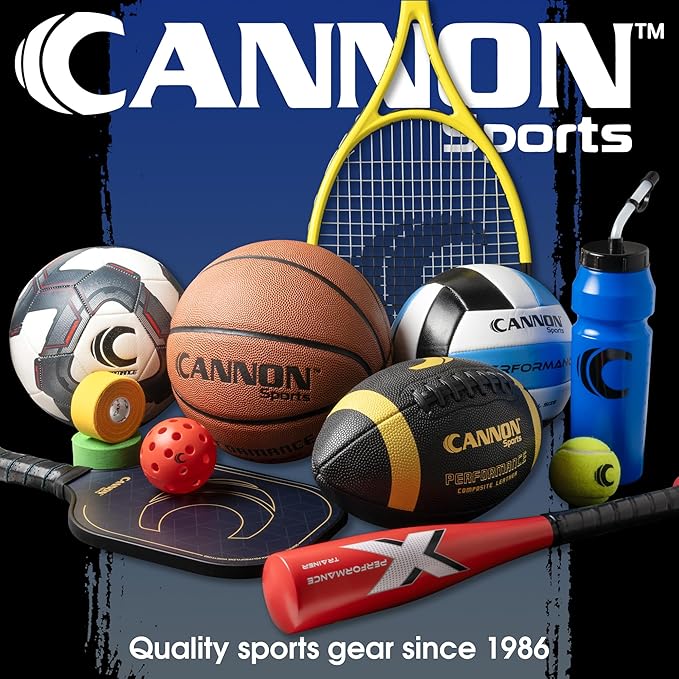 Cannon Sports 1 Liter Sports Water Bottle, BPA-Free, 34 Oz Capacity, Large Mouth, 2 lids (Straw and Squeeze), Great For Helmet Sports Such As Hockey, Lacrosse, Football, Boxing (2 Pack) (Red)