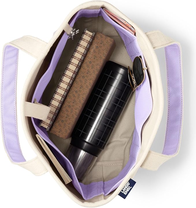 Lands' End Open Top Canvas Tote Bag