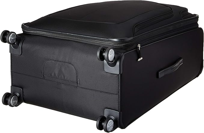 Samsonite Solyte DLX Softside Expandable Luggage with Spinner Wheels, Midnight Black, Checked-Large 29-Inch