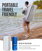 ZLX 11'6" Extra Wide Inflatable Stand Up Paddle Board SUP, Stable Non-Slip Deck Pad, Unique Fin System and Premium iSUP Accessories - Portable Backpack & Upgraded Pump for Adults, All Skill Levels