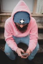 ATNKE LED Lighted Beanie Hat,USB Rechargeable 4 LED Running Headlamp Bright Cap with The Light Gifts for Men and Women