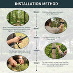 Camping Hammock with Net,Portable Lightweight Double Hammocks with Tree Straps and Solid D-Shape Carabiners,Parachute Nylon Hammock for Backpacking Beach Backyard Patio Hiking Green&Grey