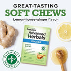from The Makers of Dramamine, Advanced Herbals, Ginger Chews, Nausea Relief Soft Chews Lemon-Honey-Ginger, 40 Count