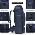 Hiking Backpack for Men 70L/100L Camping Backpack Military Rucksack Molle 3 Days Assault Pack for Climbing