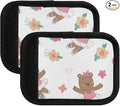 Cute Bear Ballet Luggage Handle Wrap for Suitcase Luggage Tags Handle Covers Identifiers Soft Decorations Travel Accessories 2 Pack