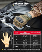KEMIMOTO Fingerless Tactical Gloves for Men, Motorcycle Gloves for Outdoor Work Sports, Fingerless Cycling Gloves for Hunting Hiking Camping