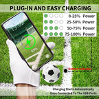 2000mAh Creative Golf Ball Power Bank, Emergency Mini Power Portable Charger USB-C, Compatible with iPhone15,16，17，15 Plus,15 Pro Max, Gift for Golf Lover Men Women (Football Golf Power Bank)