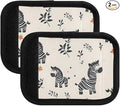 Cute Zebras Luggage Handle Wrap for Suitcase Luggage Tags Handle Covers Identifiers Soft Decorations Travel Accessories 2 Pack