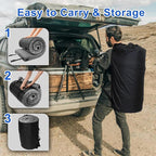 Memory Foam Camping Mattress pad, Comfortable Thick Floor Sleeping Mat for Adults with Waterproof and Non-Slip Bottom, Portable Roll Up Mattress for Sleepover Guest,Cot Mad for Car Camping