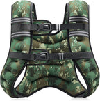 ZELUS Weighted Vest, 6lb/8lb/12lb/16lb/20lb/25lb/30lb Weight Vest with Reflective Stripe for Workout, Strength Training, Running, Fitness, Muscle Building, Weight Loss, Weightlifting