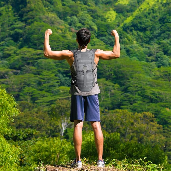 Unigear Tactical Hydration Packs Backpack 1050D with 3L Water Bladder, Thermal Insulation Pack Keeps Liquid Cool up to 4 Hours for Hiking, Cycling, Hunting and Climbing