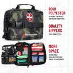 Surviveware 119 Pcs Comprehensive Premium Survival First Aid Kit - Medical Emergency Kit for Travel Camping Gear, Home Essentials & Outdoor Emergencies - HSA & FSA Eligible Survival Kit