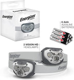 Energizer LED Headlamp PRO (2-Pack), IPX4 Water Resistant Headlamps, High-Performance Head Light for Outdoors, Camping, Running, Storm, Survival LED Light for Emergencies (Batteries Included)