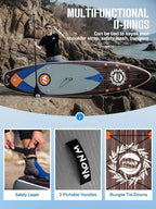 11'6"x35" Extra Wide Stand Up Paddle Board Inflatable for All Levels, 430LBS Capacity SUP Paddleboard with Complete Accessories, Double Acton Pump, Blow Up Paddle Board for Family