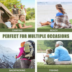 Single Self-Inflating Camping Mattress, with Pillow and Built-in Foot Pump, Comfortable & Portable for Backpacking, Hiking and Camping with Portable Storage Bag