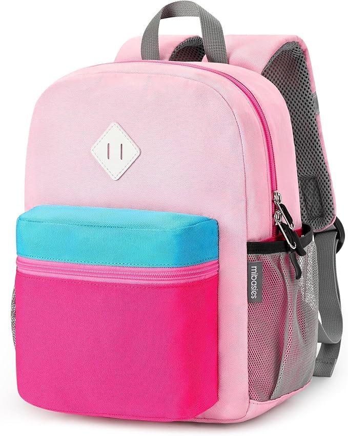 mibasies Toddler Backpack for Girls 2-4: Preschool Backpacks for Girls - Cute Kids Backpack