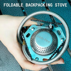 ONLYFIRE Portable Camping Gas Stove, Backpacking Camp Stove with Piezo Ignition, 1LB Propane Adapter, Mini Camp Stove with Carry Bag for Outdoor Cooking, Picnic, Camping and Hiking, GS333