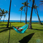 Grassman Camping Hammock Double & Single Portable Hammock with Tree Straps, Lightweight Nylon Parachute Hammocks Camping Accessories Gear for Indoor Outdoor Backpacking, Travel, Hiking, Beach