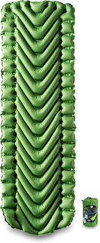 Klymit Static V Luxe and Static V Inflatable Sleeping Pads Bundle with V-Shaped Design for Comfortable Camping