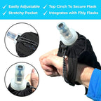 Soft Flask - Shrink As You Drink Soft Water Bottle for Hydration Pack - Folding Water Bottle Ideal for Running, Hiking, Cycling, Climbing & Rigorous Activity