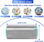 2Pcs Reusable Shoe Washing Machine Bag for Washer and Dryer:Free Up Hands, Prevent Deformation,shoe bag with Zipper Protection Design, Use for all Shoes,Sports Shoes(Gray)