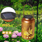 Butterfly Solar Lanterns Outdoor Waterproof, Garden Decor Hanging Solar Lights Gifts for Women Mom Grandma, Metal Garden Decorative Lights for Yard, Backyard, Patio, Porch