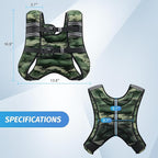 ZELUS Weighted Vest, 6lb/8lb/12lb/16lb/20lb/25lb/30lb Weight Vest with Reflective Stripe for Workout, Strength Training, Running, Fitness, Muscle Building, Weight Loss, Weightlifting