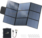 LVYUAN 400W Portable Solar Panel, 20V Foldable Pillow-Sized Solar Panel IP65 Waterproof, Upgraded 23% Efficiency for Solar Power Station Generator for Outdoor Camping Backpacking Hiking
