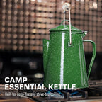 COLETTI Classic Camping Kettle - Tea and Camp Kettle, NO Aluminum or Plastic, Ideal for Boiling Water (Green)