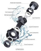 UPWOIGH Camping Water Container, 8.2 Gallon Water Jug(17.2x14.6x9.9 in), Truly No Leakage Water Storage, Big Green Water Tank,BPA Free Portable Emergency Water Storage for Camping, Hiking,Hurricane