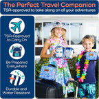 Keep Going Travel First Aid Kit for Kids – 130 Pc.for Purse, Diaper Bag, Backpack, & Suitcase, with Latex-Free Bandages – 7 x 5 x 2 in. Travel First Aid Kit TSA-Approved