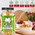 Freeze Dried Mixed Dehydrated Vegetables - 10.58oz Natural Ramen Toppings Vegetable Flakes, No Gluten& No Allergen, Dry Veggie for Cooking, Camping, Emergency Supply