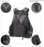 BASSDASH Strap Fishing Vest Adjustable for Men and Women, for Fly Bass Fishing and Outdoor Activities