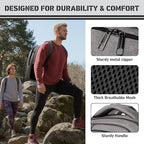 Travel Backpack, Extra Large 45L Travel Backpack for Men & Women, Expandable Laptop Bag, Water Resistant Computer Backpack Fits 18.4 Inch Laptop, Lightweight Daypack for Flight, Grey