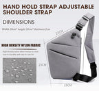 Crossbody Travel Bags for Women, New Theft Proof Safe Slim Sling Travel Purses, Personal Flex Shoulder Bag for Men Women