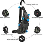 NICGID Sling Bag Chest Shoulder Backpack Crossbody Bags Casual Daypack for Men Women