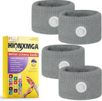2 Pairs Motion Sickness Bands – Natural Anti Nausea Acupressure Wristbands for Morning & Motion Sickness Relief – Ideal for Car, Cruise & Flight Travel – for Adults and Kids
