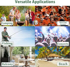 Oversized Camping Chair, Portable Folding Camping Chairs with Side Pocket, Cup Holder and Carry Bag, Heavy Duty Outdoor Camping Chairs for Adults, Fishing, Sports, Trip, up to 400lbs, Style 7