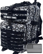 AMERICANPHOENIX 45L Elite Tactical Backpack | 3X Stronger Work & Military Backpack | Water Resistant and Heavy Duty | 3 Day MOLLE Bug Out Bag (Snow Leopard)