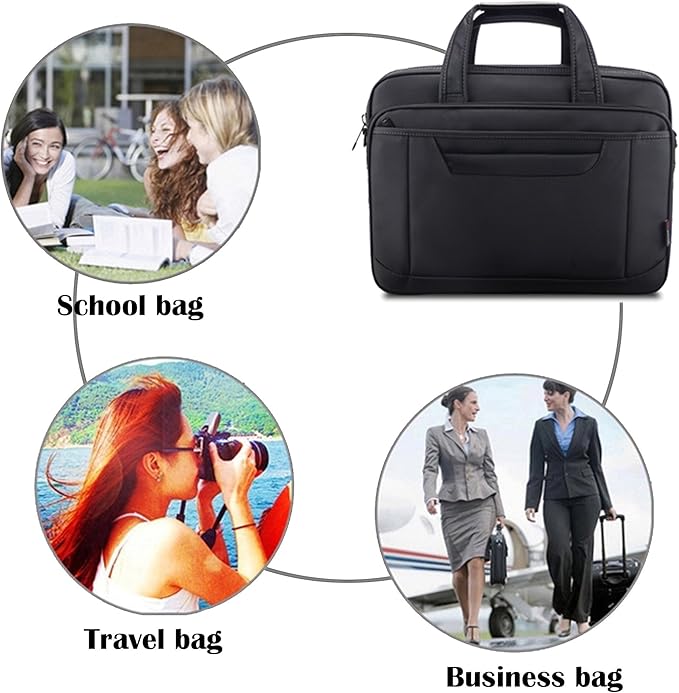 Briefcase Bag 15.6 Inch Laptop Messenger Bag Business Office Bag for Men Women, Shoulder Bag fit for Computer Notebook MacBook Hp Dell Lenovo Asus Apple