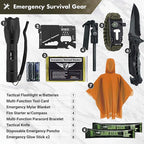 Everlit Survival Upgraded Survival First Aid Kit Emergency Gear Trauma Kit with 1000D Nylon Laser Cut Tactical EMT Pouch for Outdoor, Camping, Hunting, Hiking, Earthquake, Home, Office