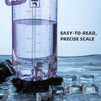 Fanhaw 32 oz Clear Water Bottle with Fast-Flow Spout Lid, BPA-Free Tritan, Wide Mouth, Leakproof, Reusable Bottle for Gym, School, Office, Travel (Amethyst)