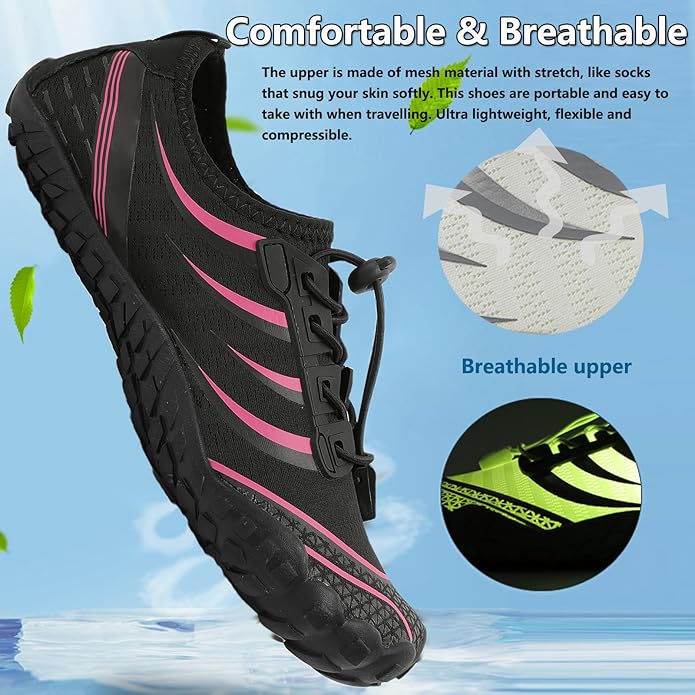 Water Shoes Mens Women Barefoot Shoes Quick Dry Aqua Outdoor Sports for Swim Pool Beach Surf Walk Water Yoga River Lake Hiking Kayaking